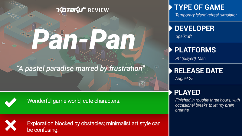 Illustration for article titled Pan-Pan: The Kotaku Review